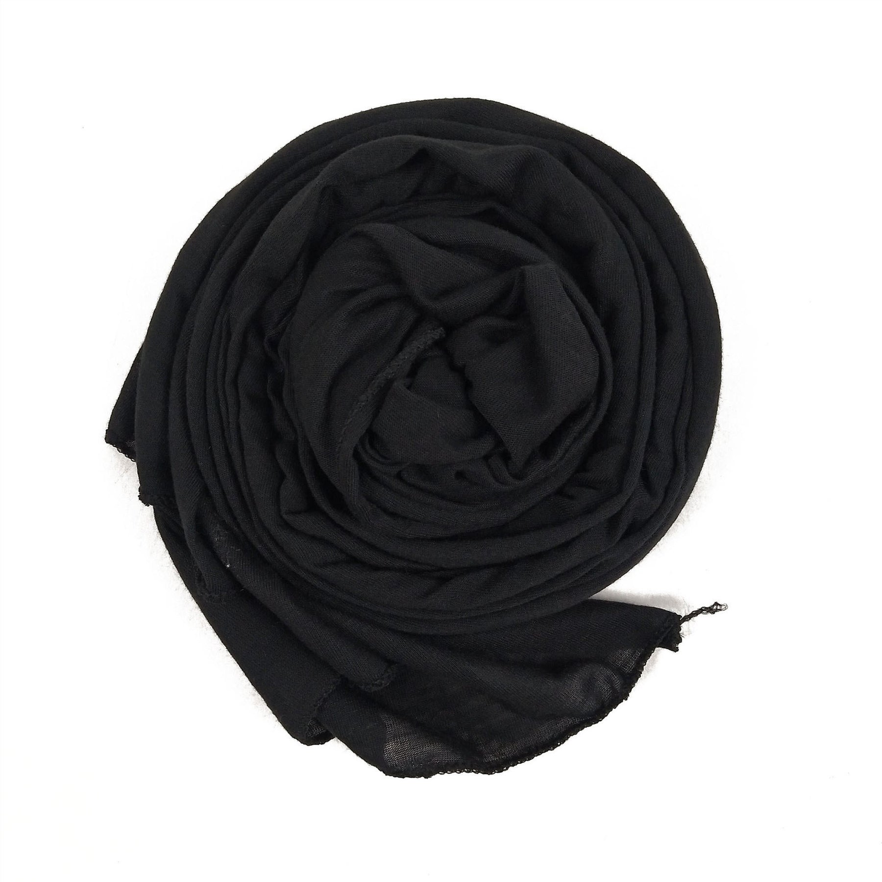 YS007 Gorro con bufanda de color liso modal