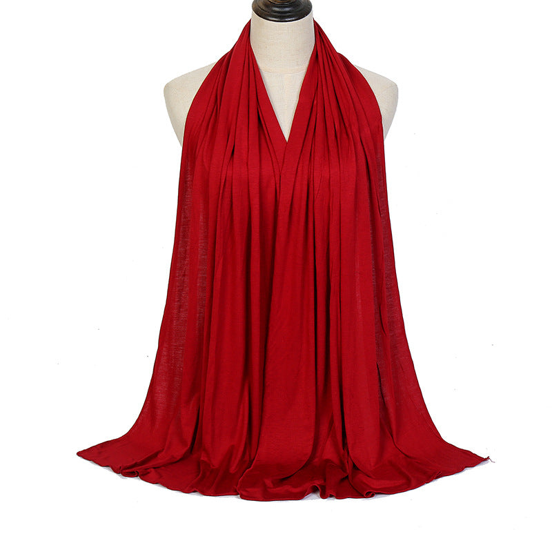 YW125 Modal solid color long scarf
