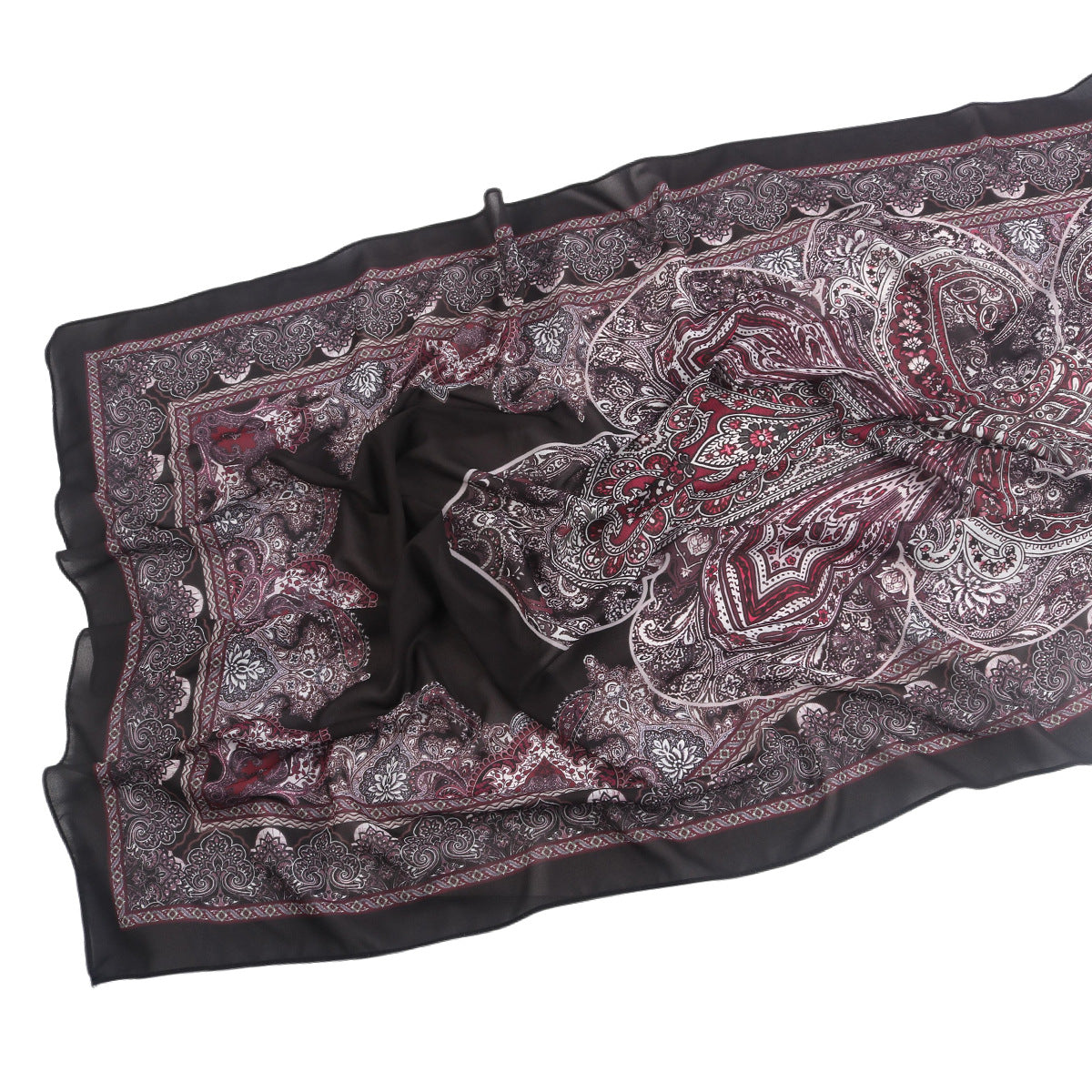 wj054 Printed breathable soft hijab