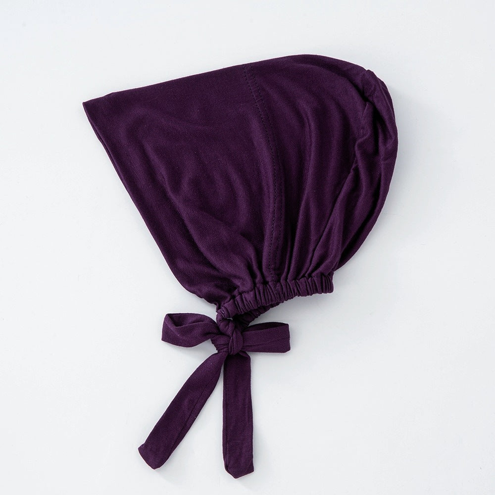 WJA351 Modal elastic adjustable solid color small hat cap - MinYang Fashion Apparel Accessory Manufacturer