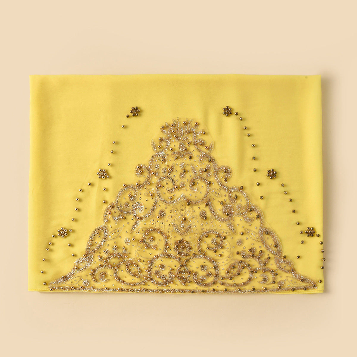 A091 Chiffon beaded hijab(MOQ: 3 pieces)