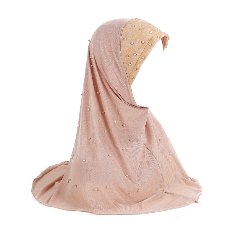 H078 HIJAB INSTANTÁNEO CALIENTE CON PERLA