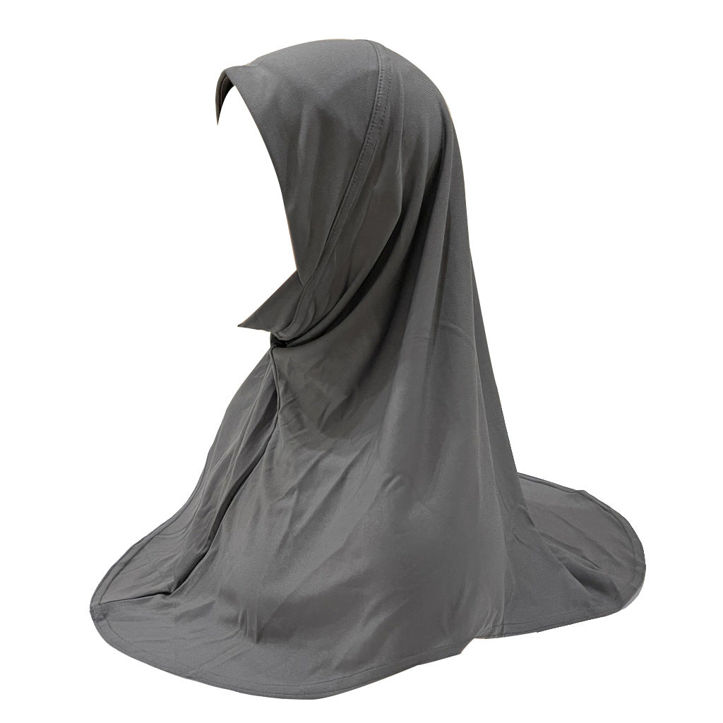 H304  good fabric triangular shape chin hijab for kids 5-10 years old size S Child - MinYang Fashion Apparel Accessory Manufacturer