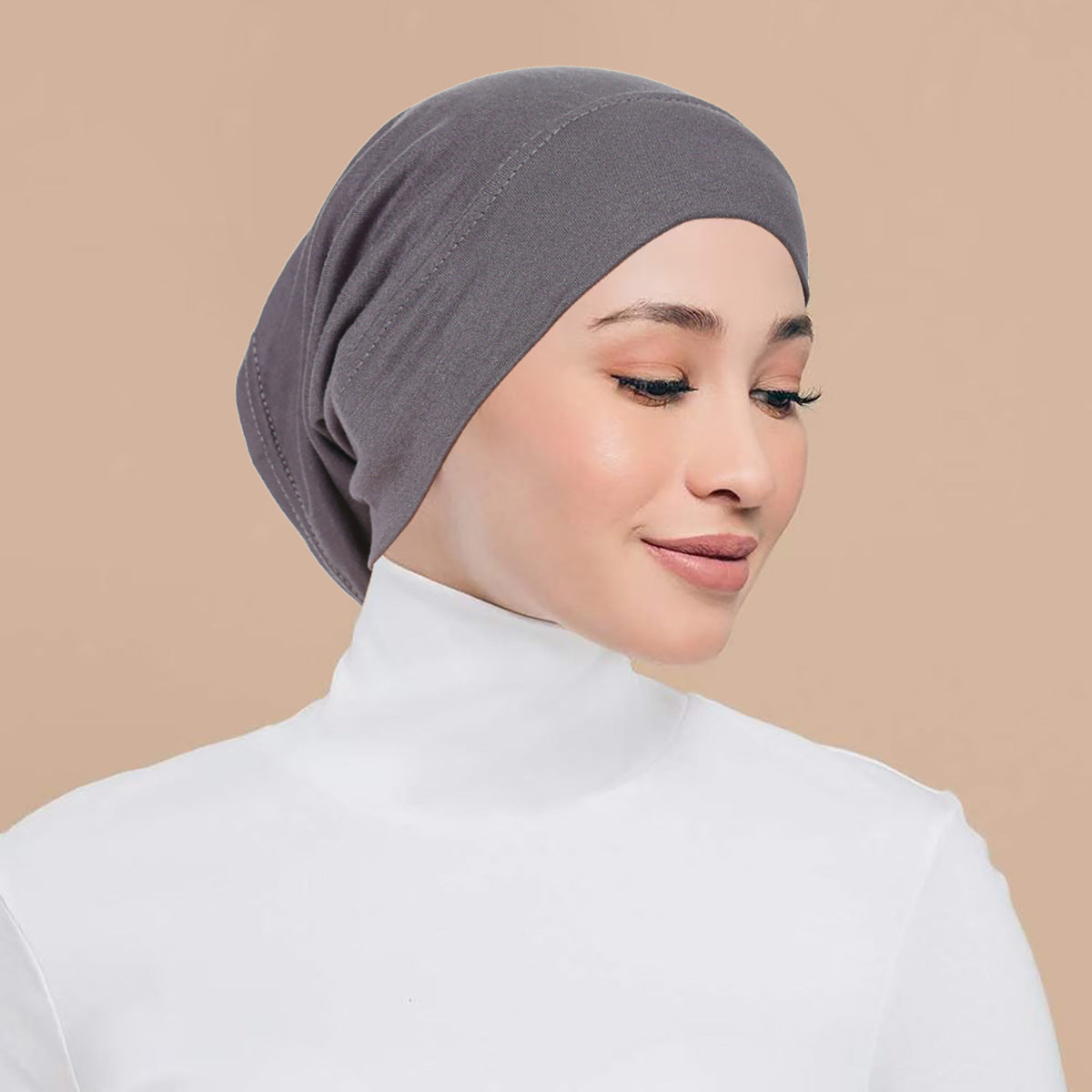 QD034 Gorra de mujer de algodón mercerizado modal