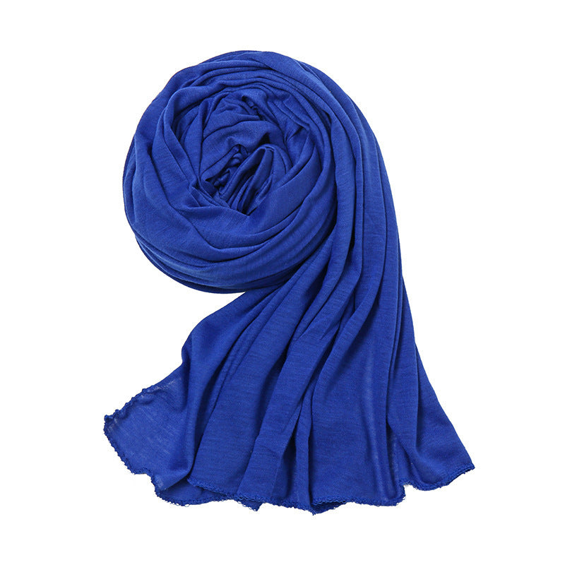 JM04-A Solid color high quality elastic breathable scarf