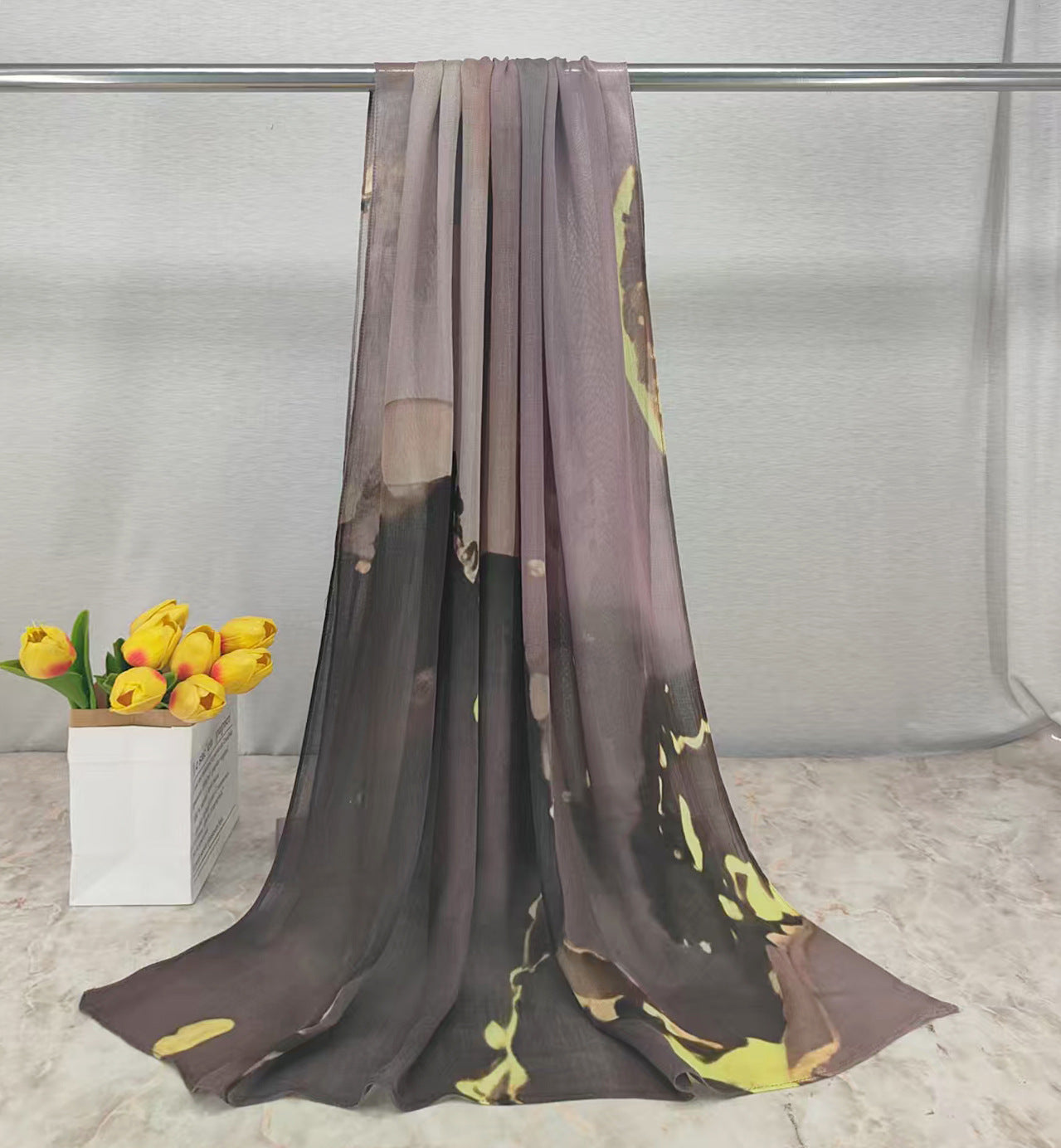MYE001 Watercolor Modal Cotton Digital Print Scarf