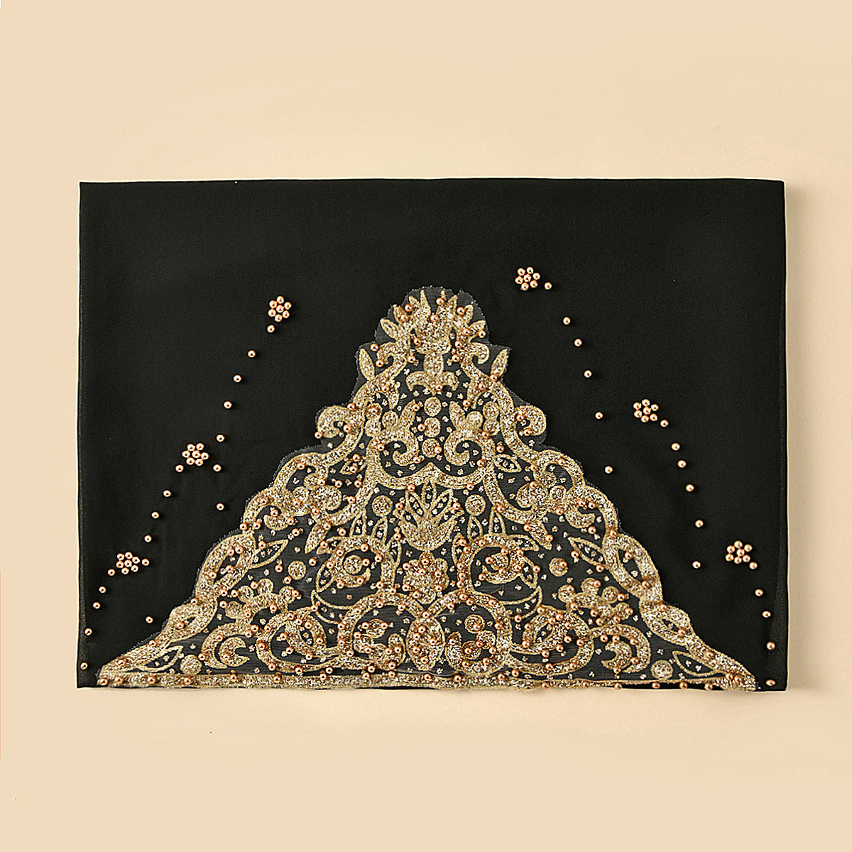 A091 Chiffon beaded hijab(MOQ: 3 pieces)