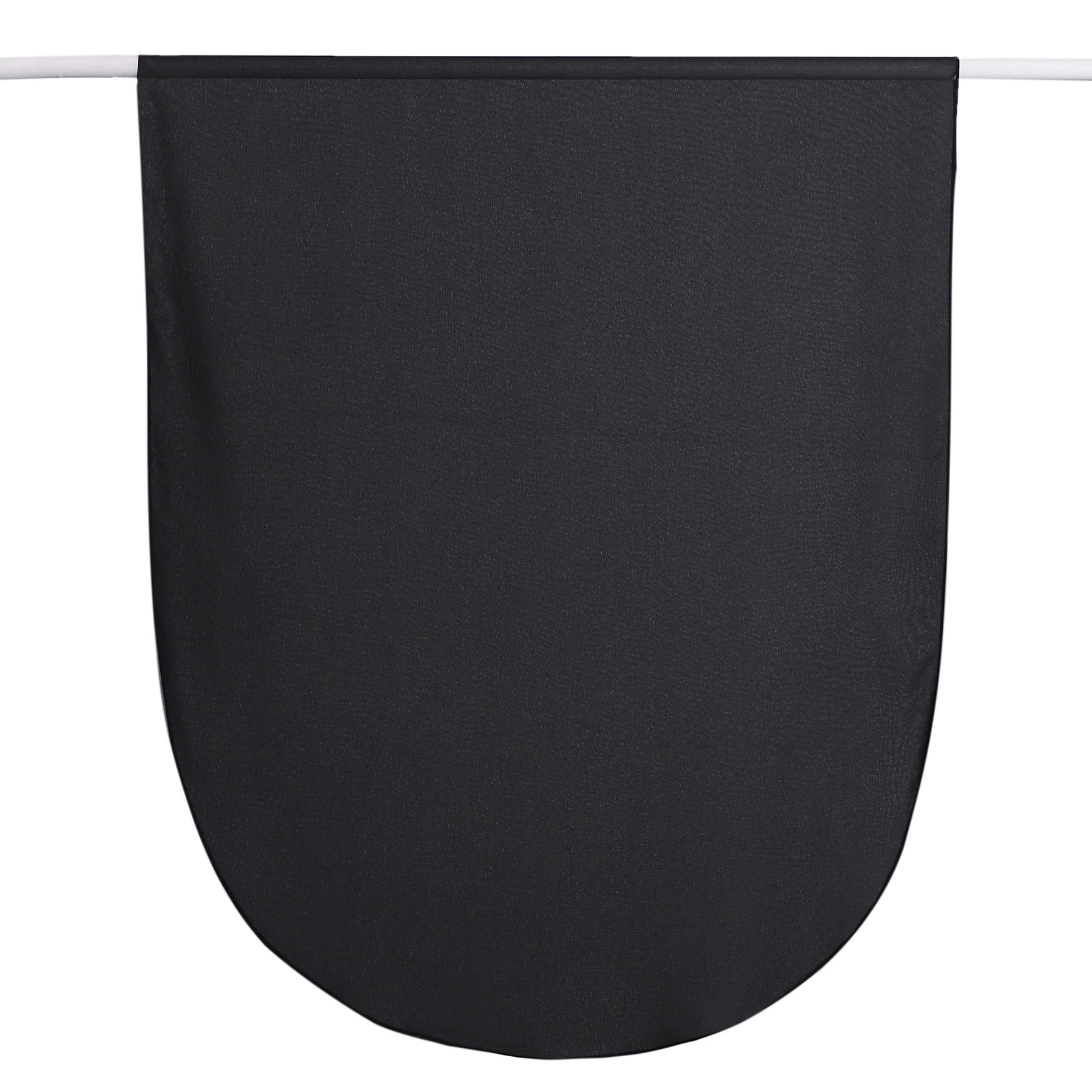 MRYJ01 Rounded hem semi-circular chiffon hijab