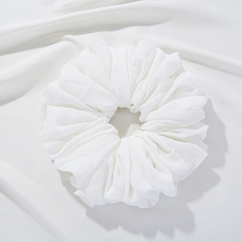 WJA299 Large size ladies' big head bouquet chiffon large intestine circle hairband