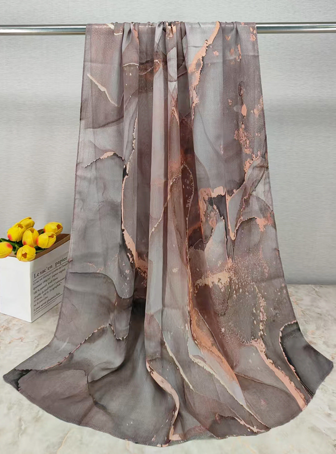 MYE001 Watercolor Modal Cotton Digital Print Scarf