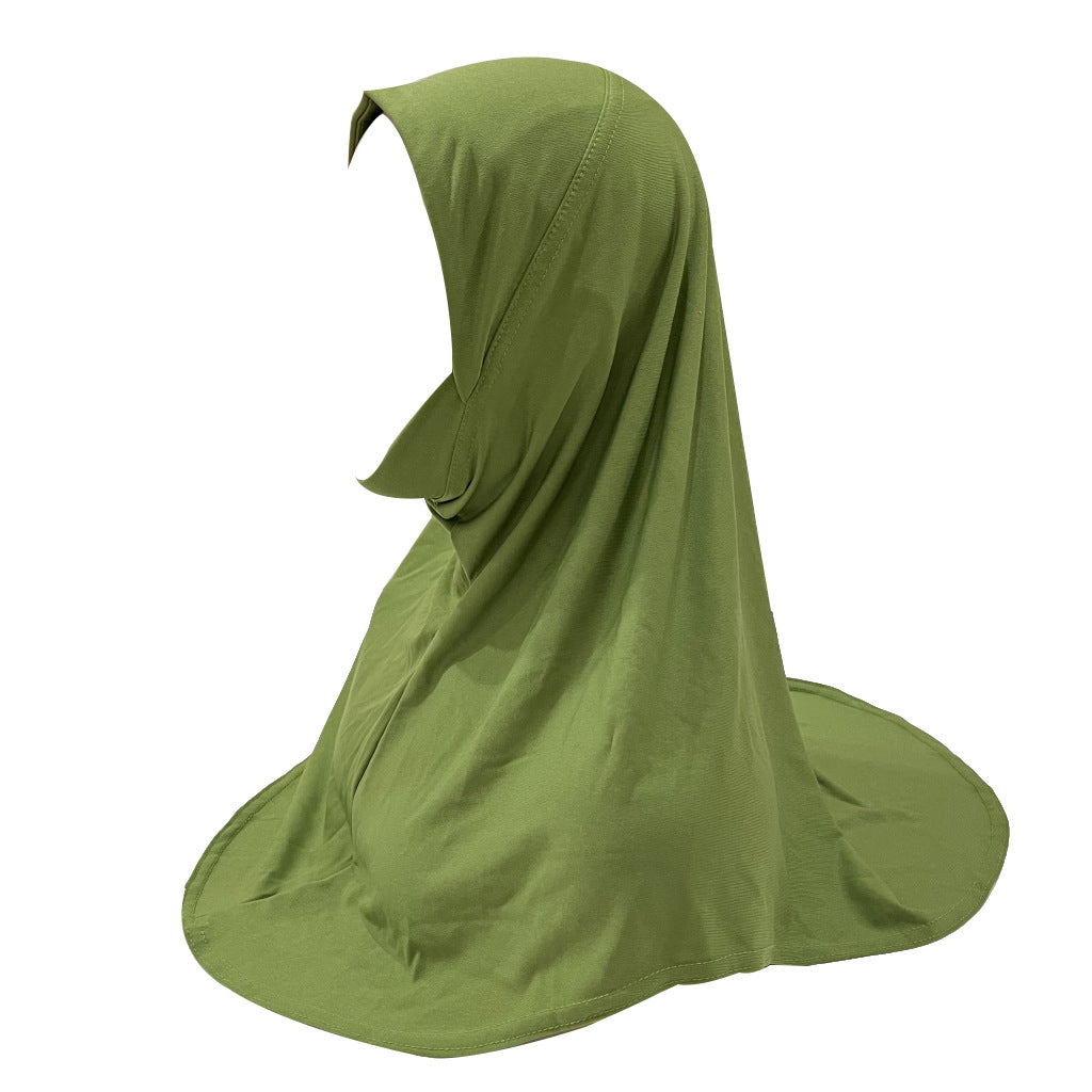 H304  good fabric triangular shape chin hijab for kids 5-10 years old size S Child - MinYang Fashion Apparel Accessory Manufacturer