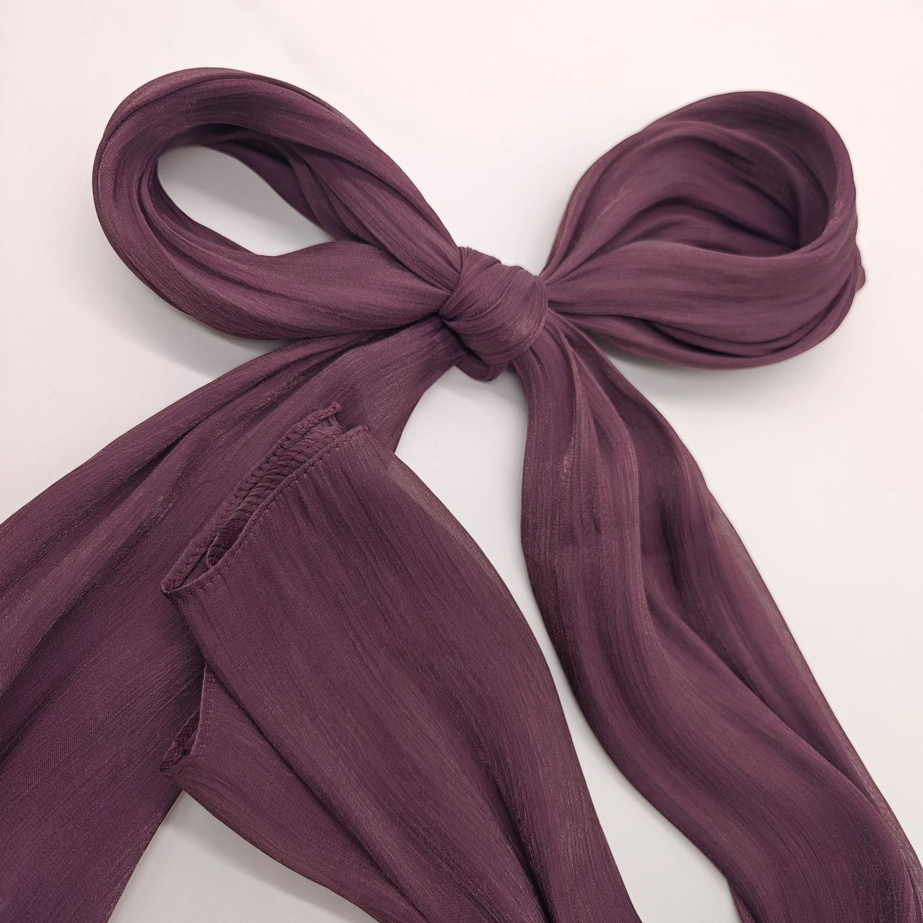 JS005 Island Satin Crepe Long Scarf