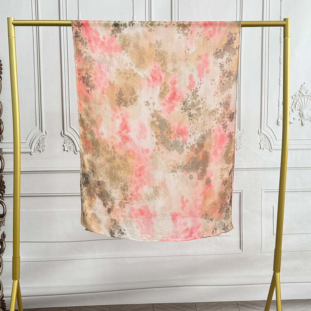 WJ002 Modal printed muslin scarf