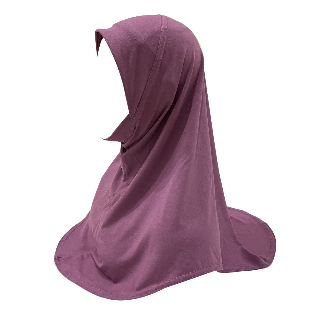 H304  good fabric triangular shape chin hijab for kids 5-10 years old size S Child - MinYang Fashion Apparel Accessory Manufacturer