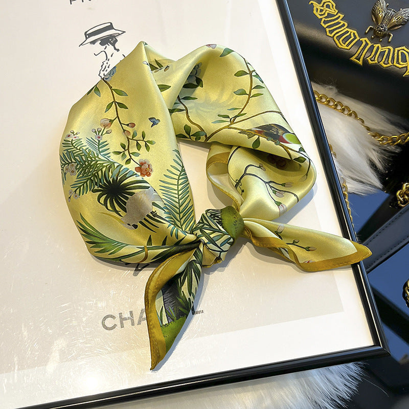 53 Silk Square Scarf 53*53cm Printed ribbon scarf