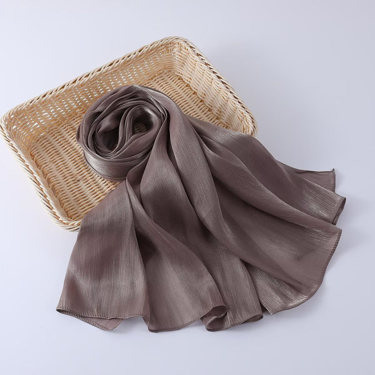 G690 Bright silk fabric breathable cool hijab