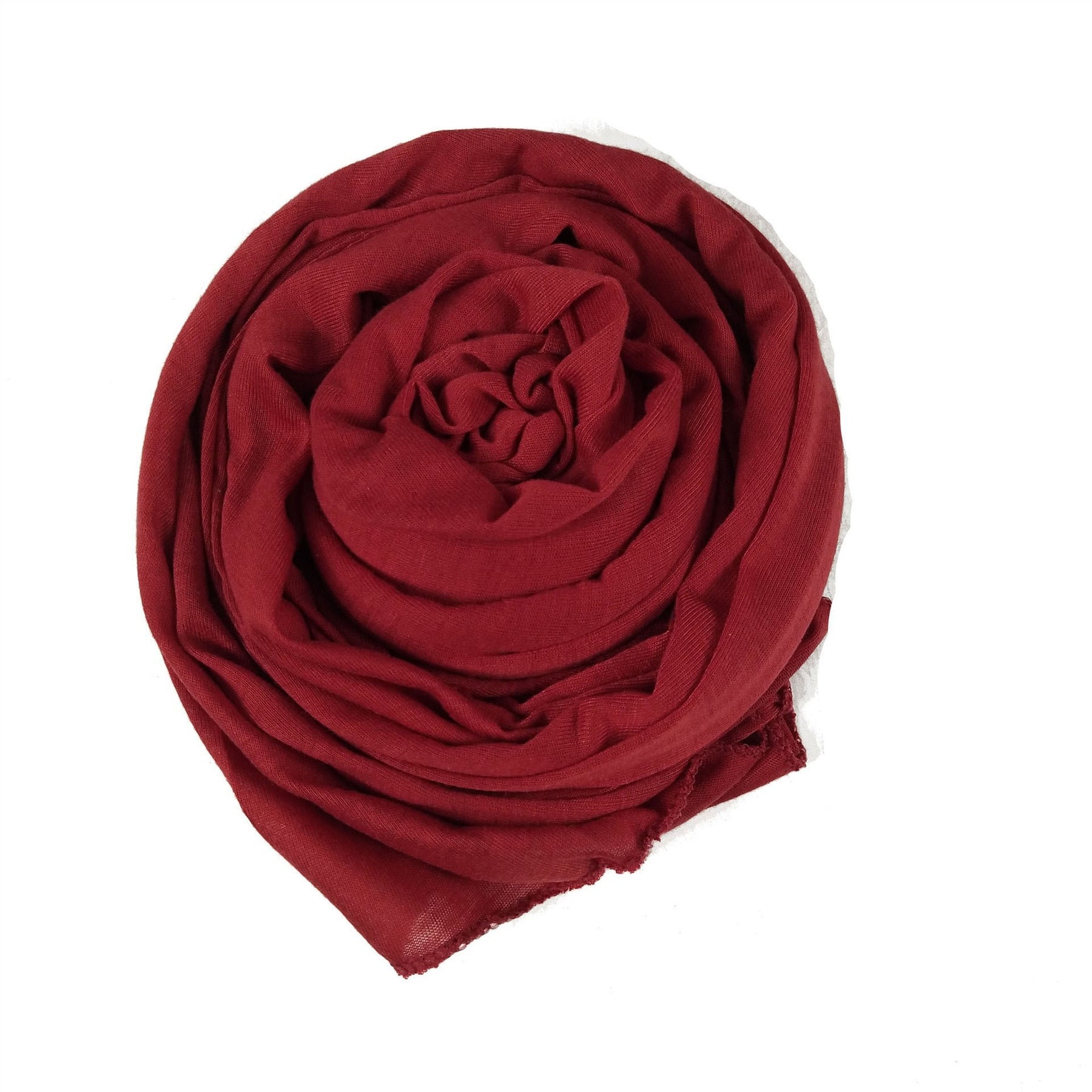YS007 Gorro con bufanda de color liso modal