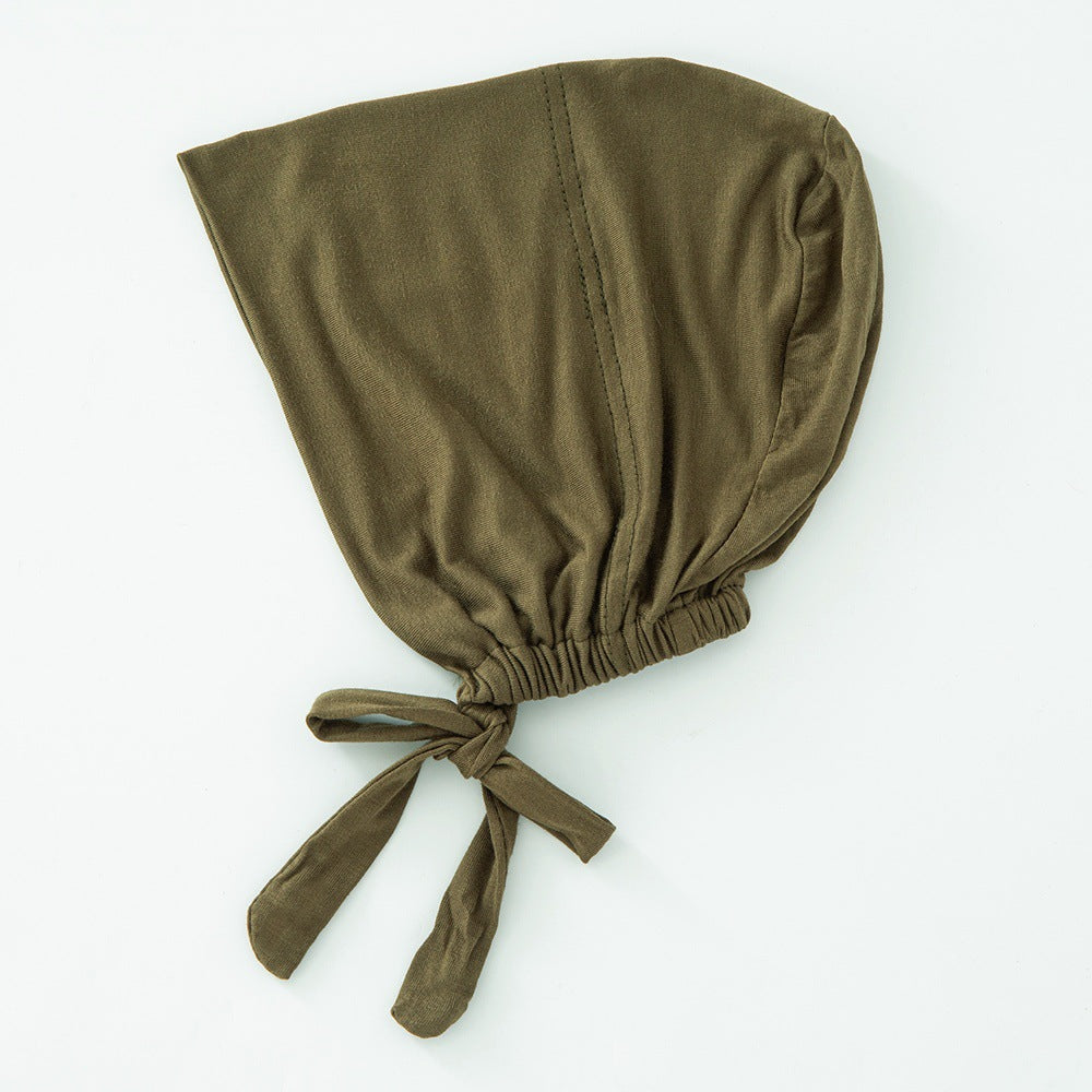 WJA351 Modal elastic adjustable solid color small hat cap - MinYang Fashion Apparel Accessory Manufacturer