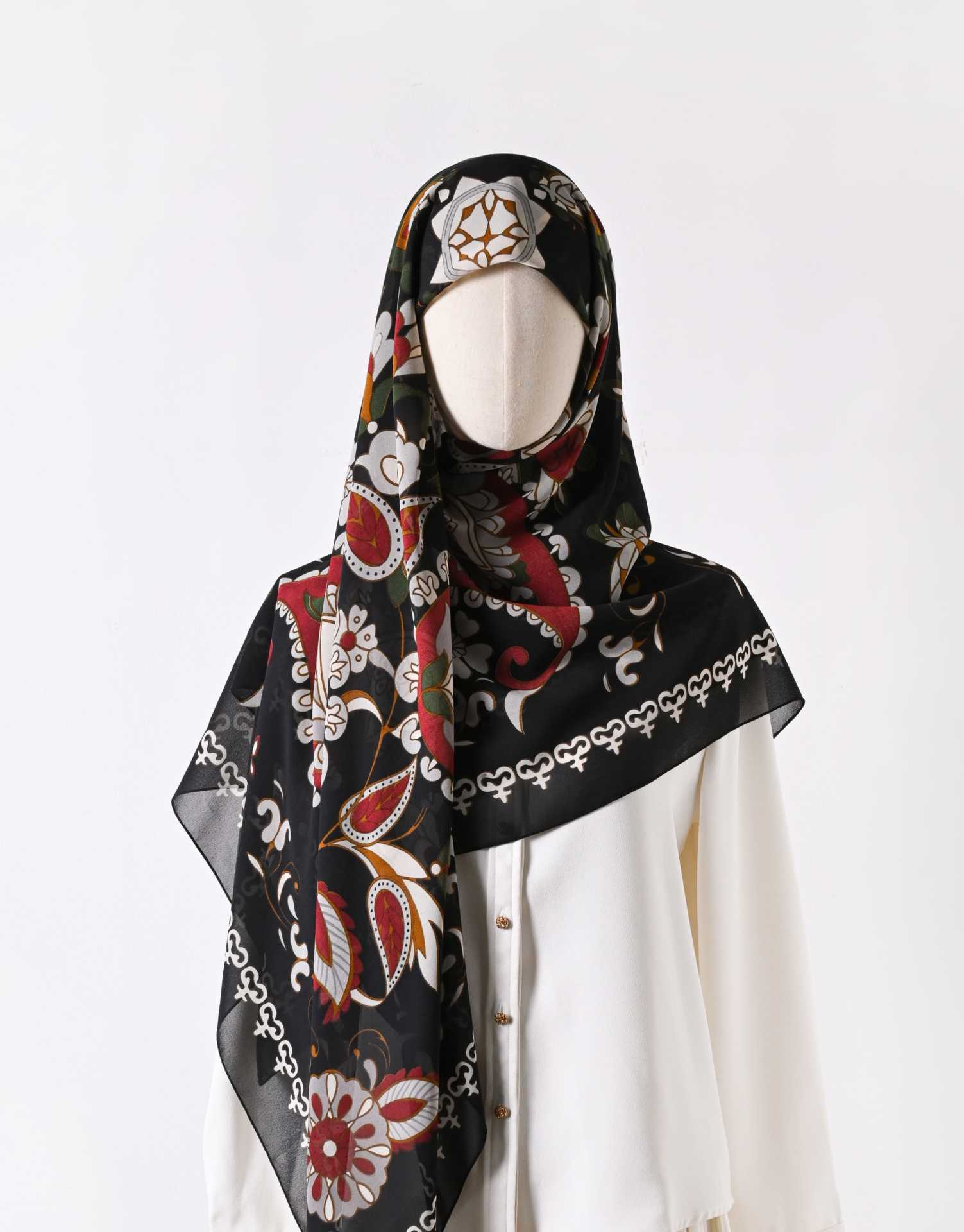 130 crystal chiffon 01 130*130cm Chiffon Scarf Silk Printed Sunscreen Scarf