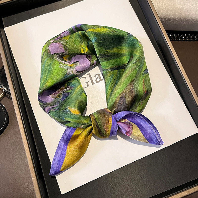 53 Silk Square Scarf 53*53cm Printed ribbon scarf