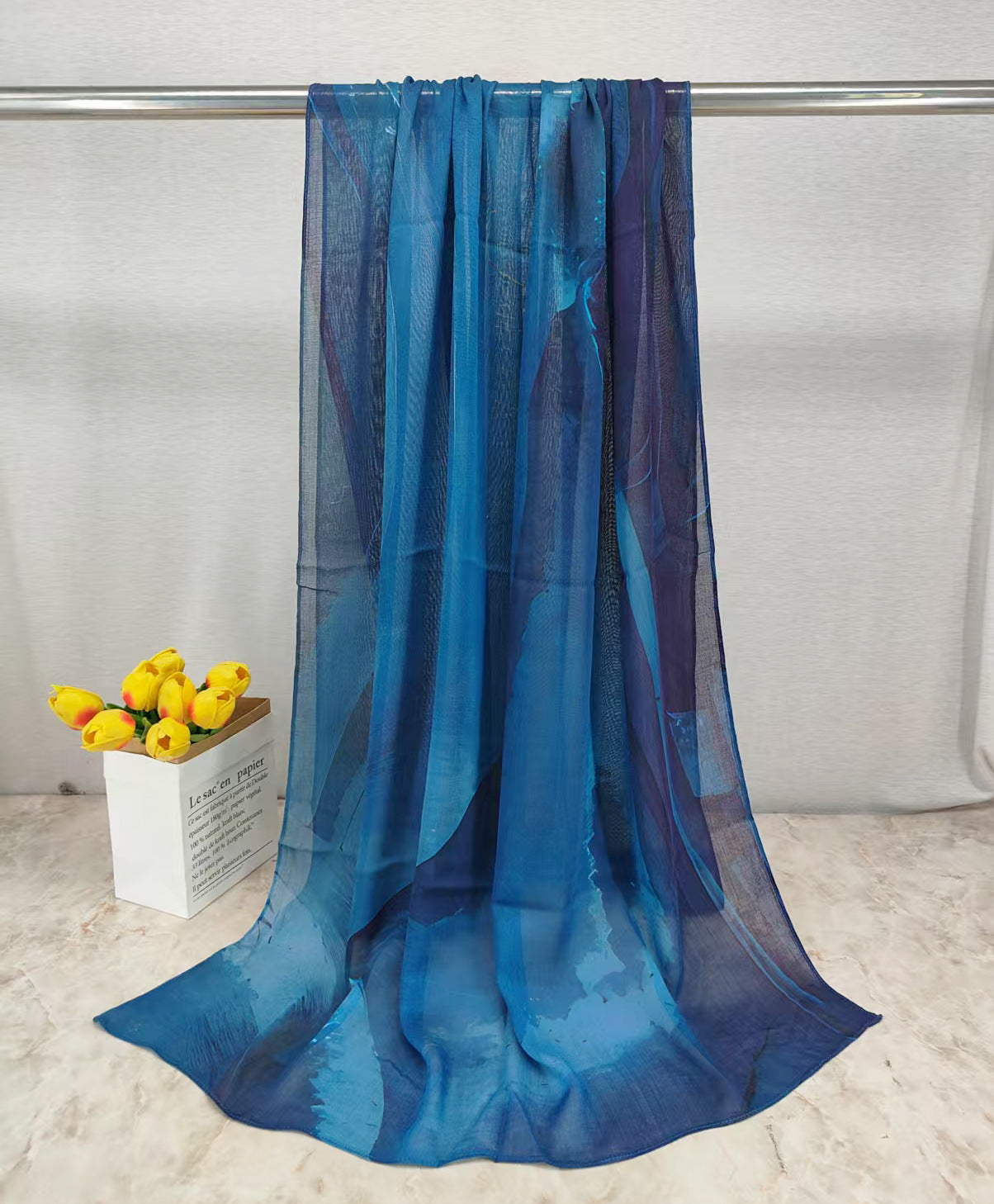 MYE001 Watercolor Modal Cotton Digital Print Scarf