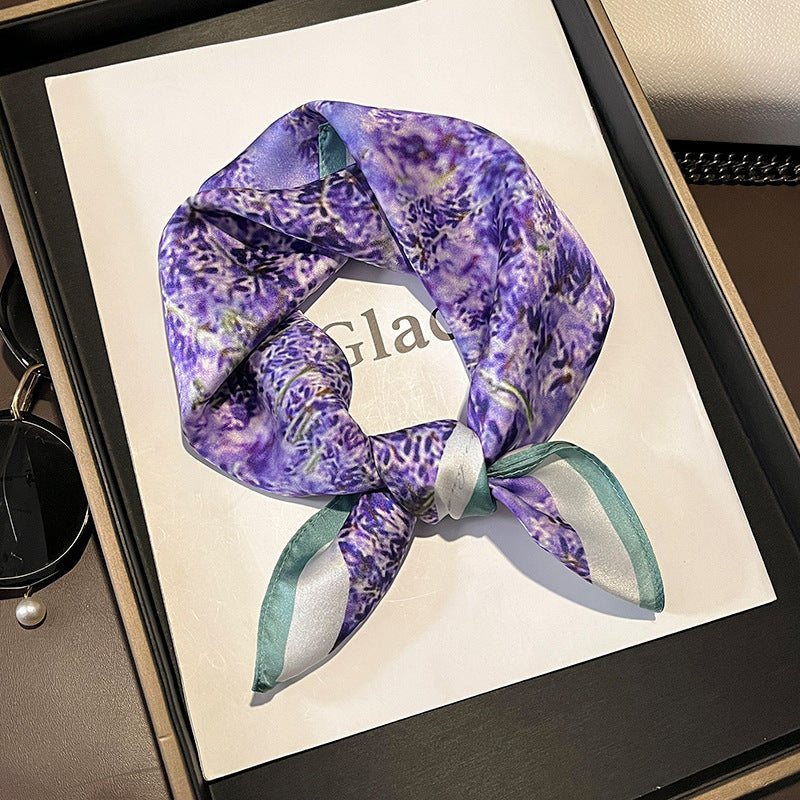 53 Silk Square Scarf 53*53cm Printed ribbon scarf