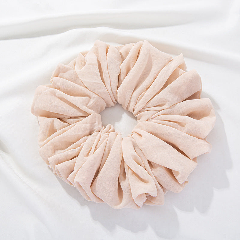 WJA299 Large size ladies' big head bouquet chiffon large intestine circle hairband