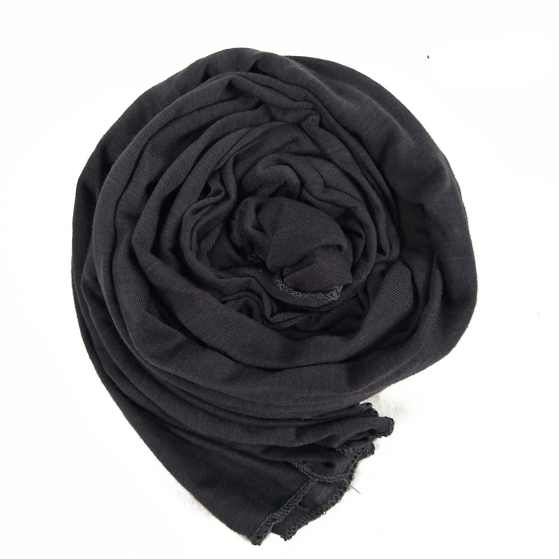 YS007 Gorro con bufanda de color liso modal
