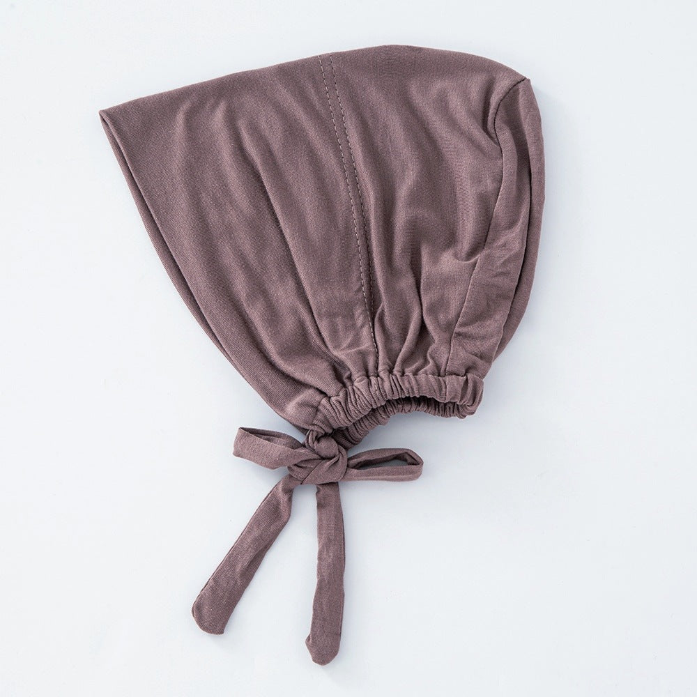 WJA351 Modal elastic adjustable solid color small hat cap - MinYang Fashion Apparel Accessory Manufacturer