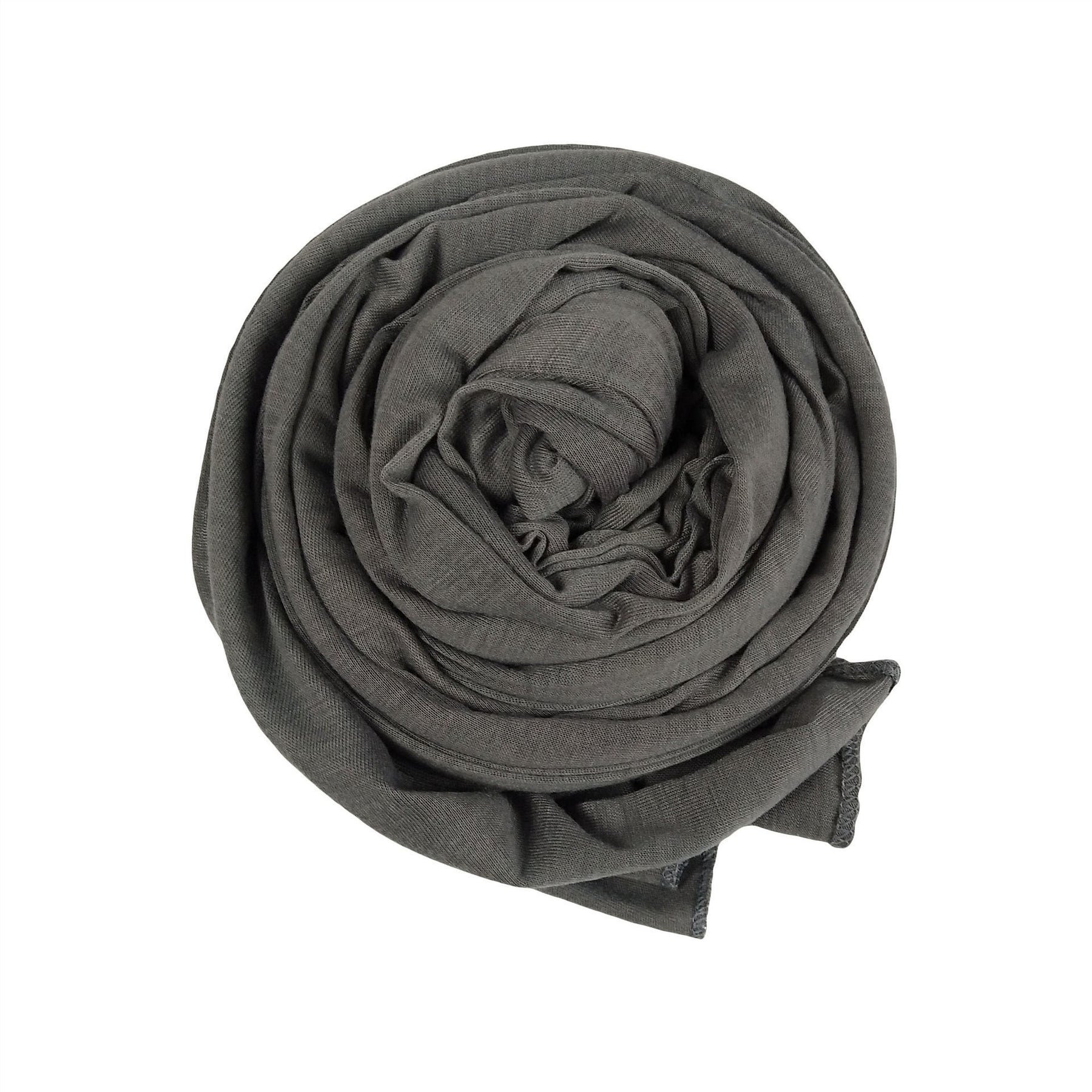 YS007 Gorro con bufanda de color liso modal