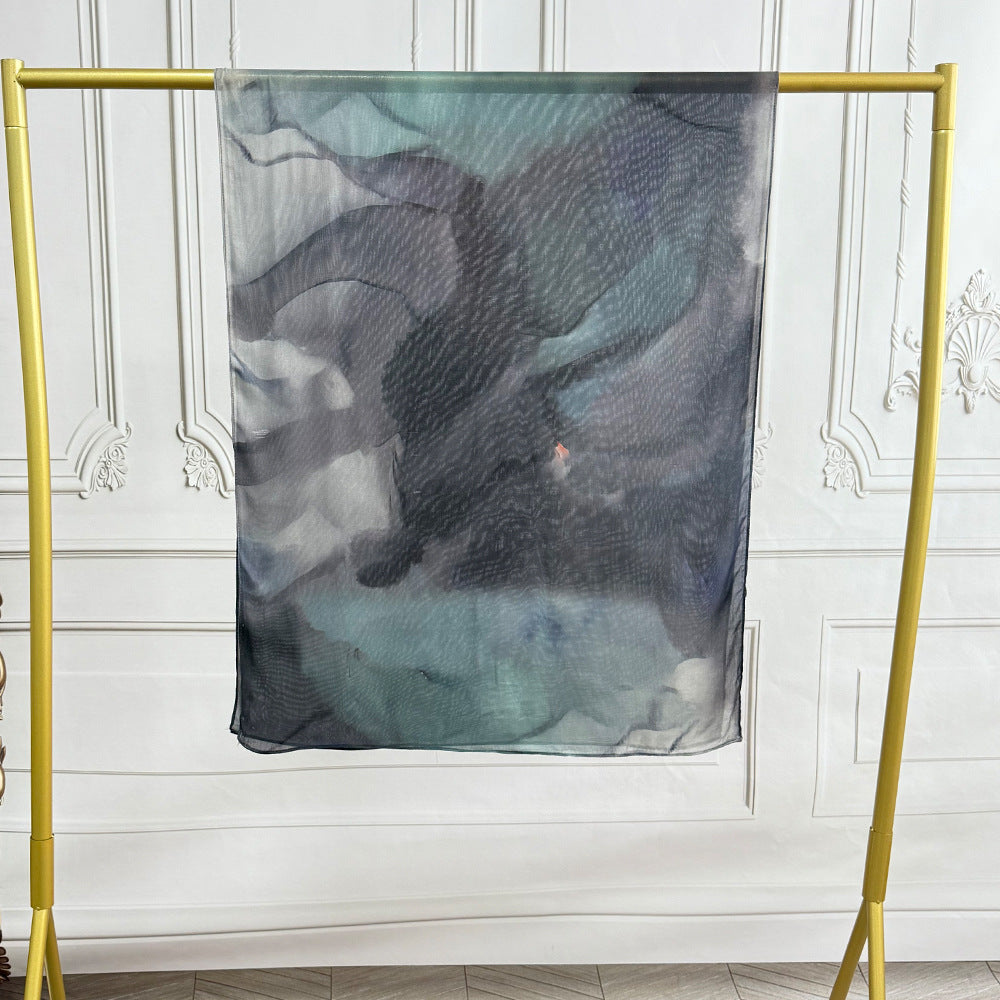 WJ002 Modal printed muslin scarf