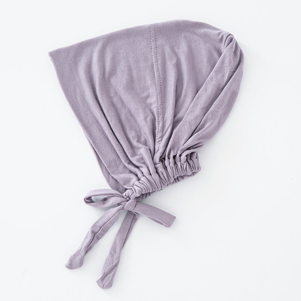 WJA351 Modal elastic adjustable solid color small hat cap - MinYang Fashion Apparel Accessory Manufacturer