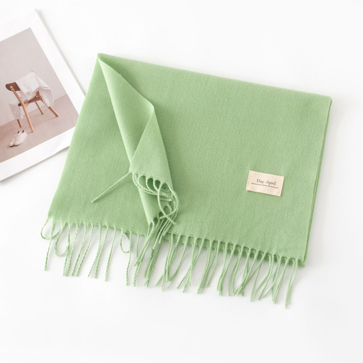 FH24-5853 Versatile high-end warm mid-length scarf hijab printed scarf scarf winter scarf - MinYang Fashion Apparel Accessory Manufacturer