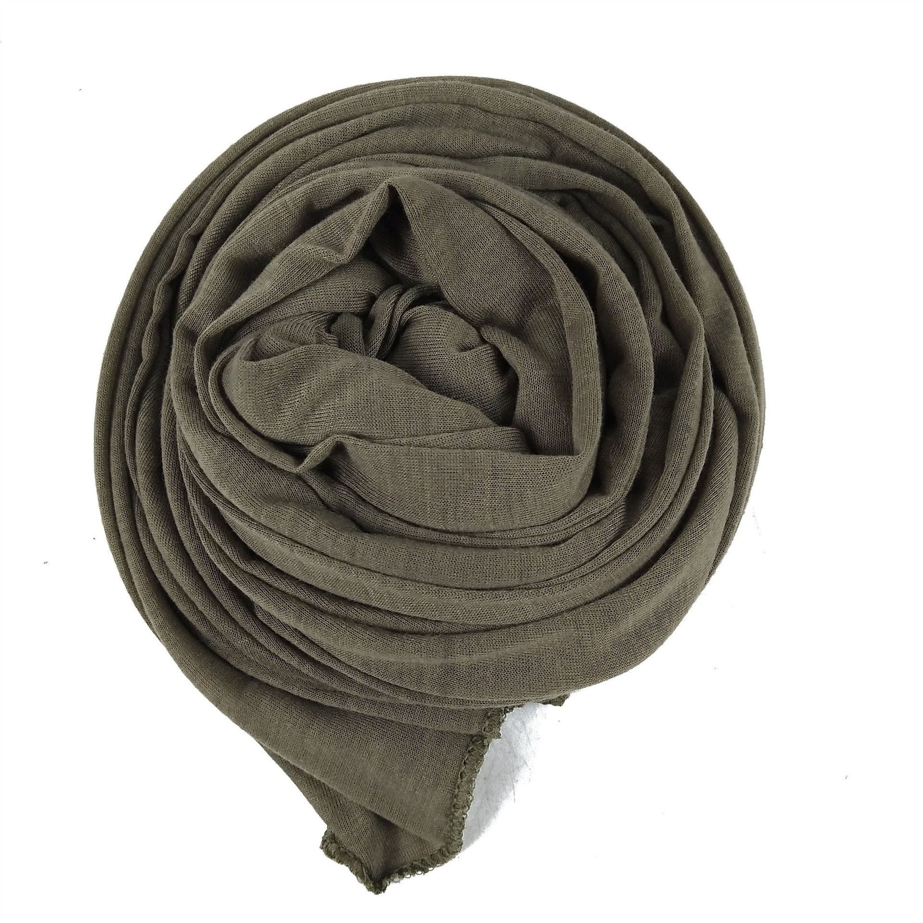 YS007 Gorro con bufanda de color liso modal