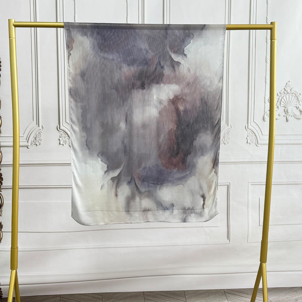 WJ002 Modal printed muslin scarf