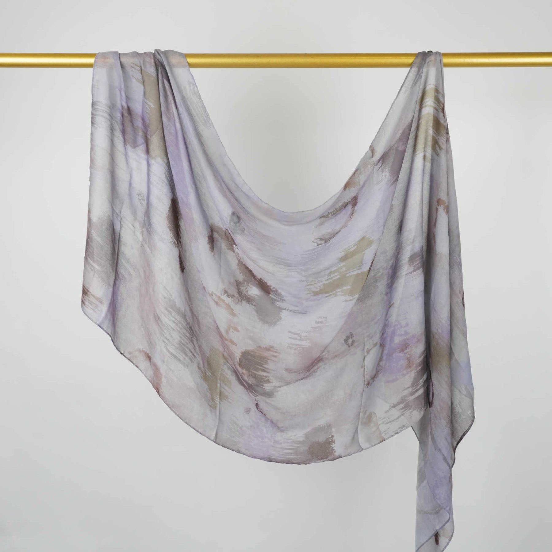 BF007 Polyester-cotton tie-dye watercolor hijab