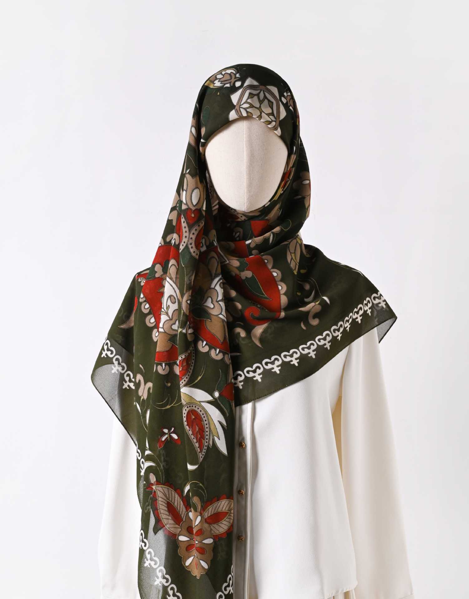 130 crystal chiffon 01 130*130cm Chiffon Scarf Silk Printed Sunscreen Scarf