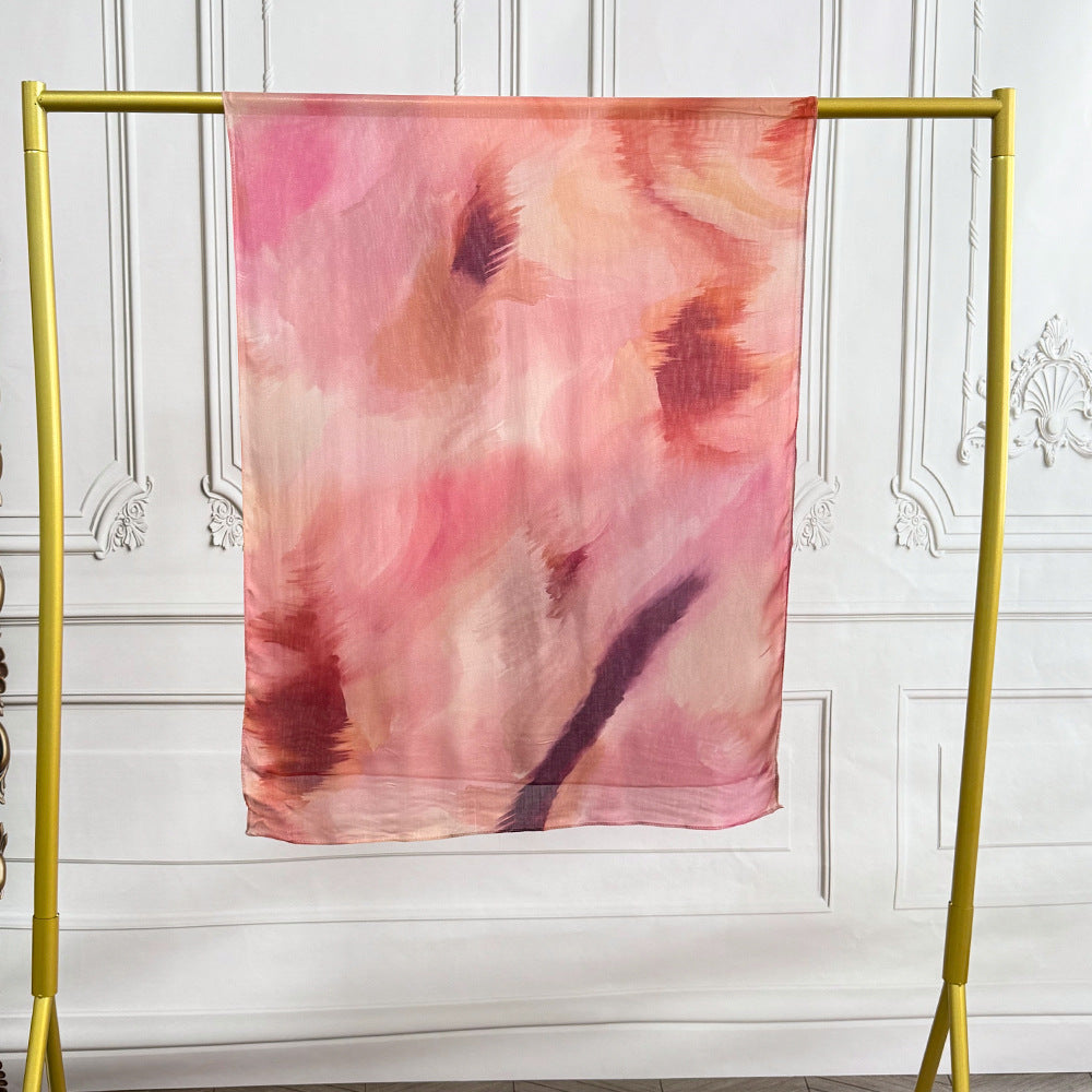 WJ002 Modal printed muslin scarf