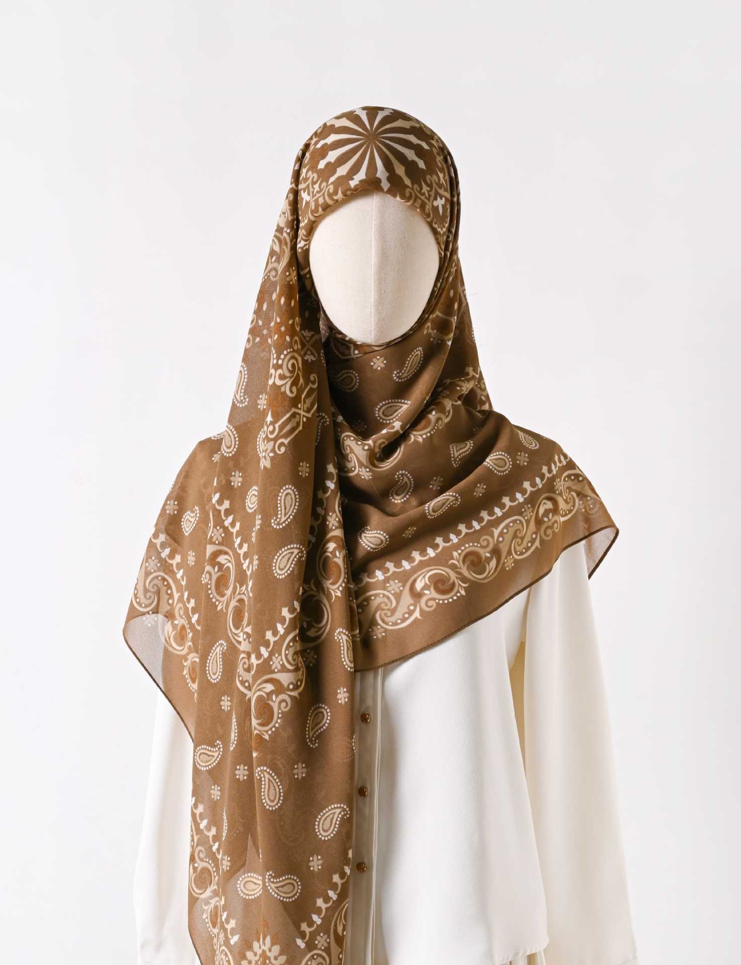 130 crystal chiffon 01 130*130cm Chiffon Scarf Silk Printed Sunscreen Scarf