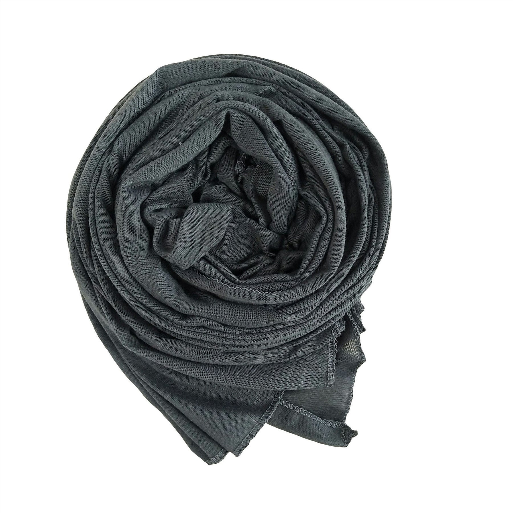 YS007 Gorro con bufanda de color liso modal