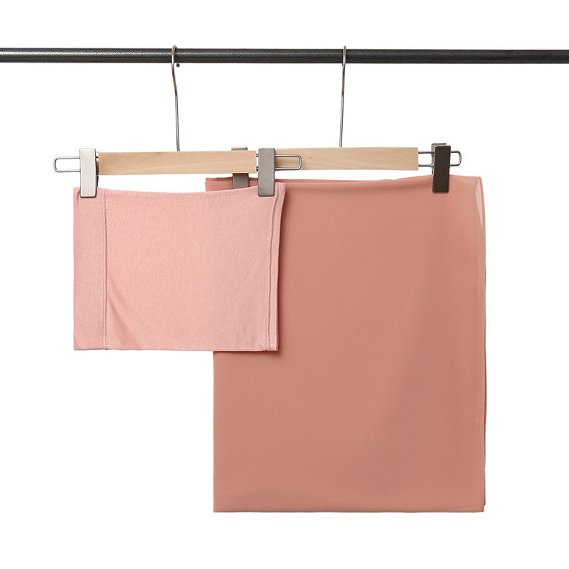 YS010 Solid color pearl chiffon scarf CAP - MinYang Fashion Apparel Accessory Manufacturer