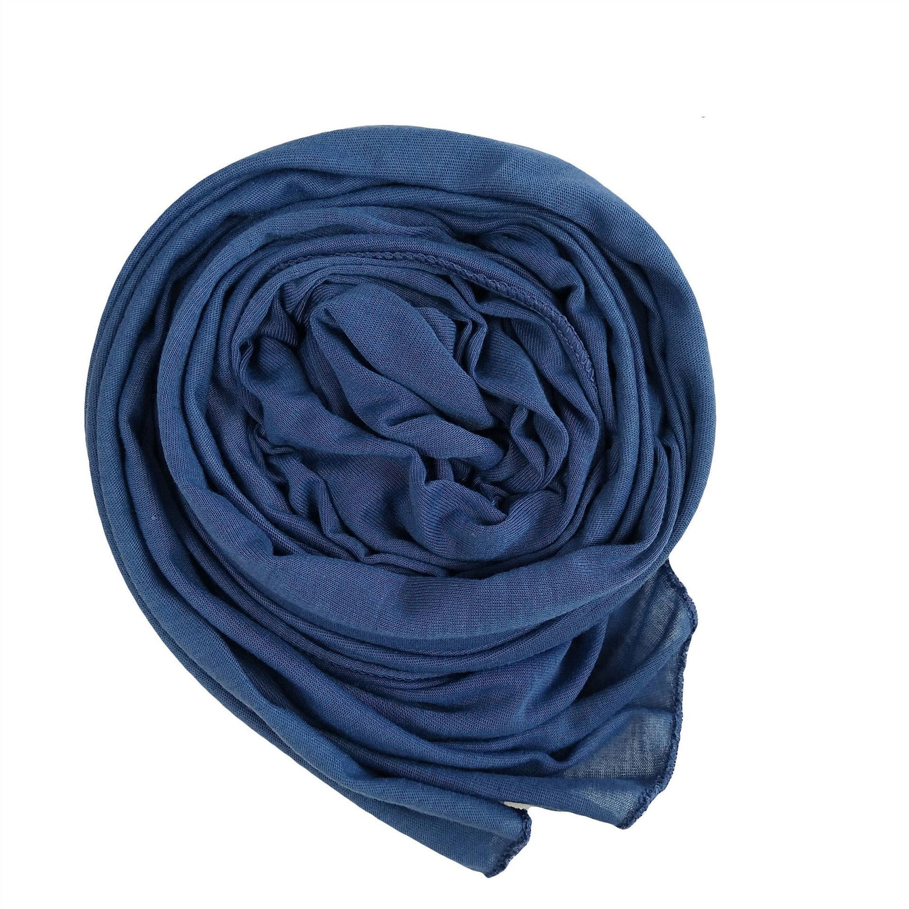 YS007 Gorro con bufanda de color liso modal
