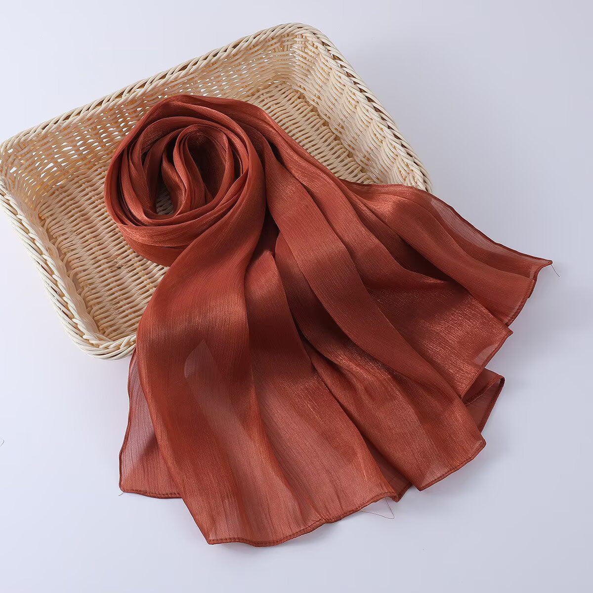 G690 Bright silk fabric breathable cool hijab