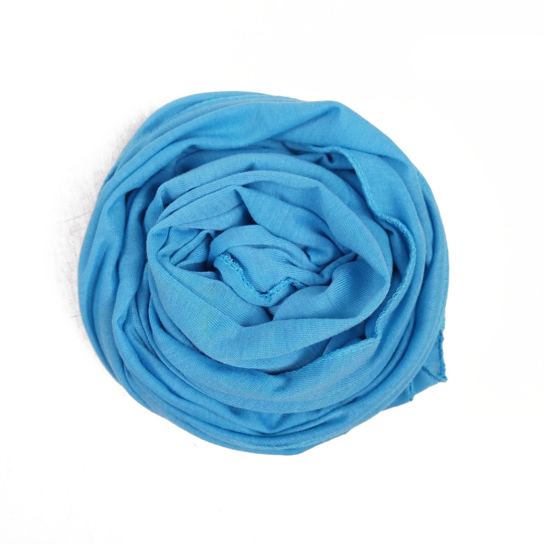 YS007 Gorro con bufanda de color liso modal