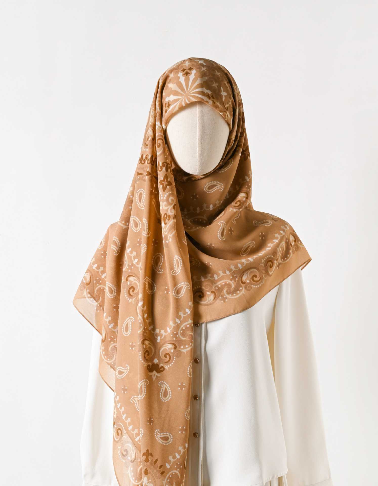 130 crystal chiffon 01 130*130cm Chiffon Scarf Silk Printed Sunscreen Scarf