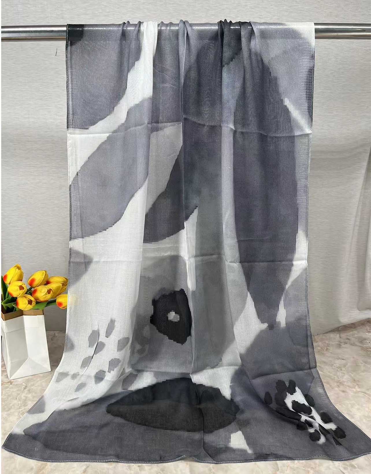 MYE001 Watercolor Modal Cotton Digital Print Scarf