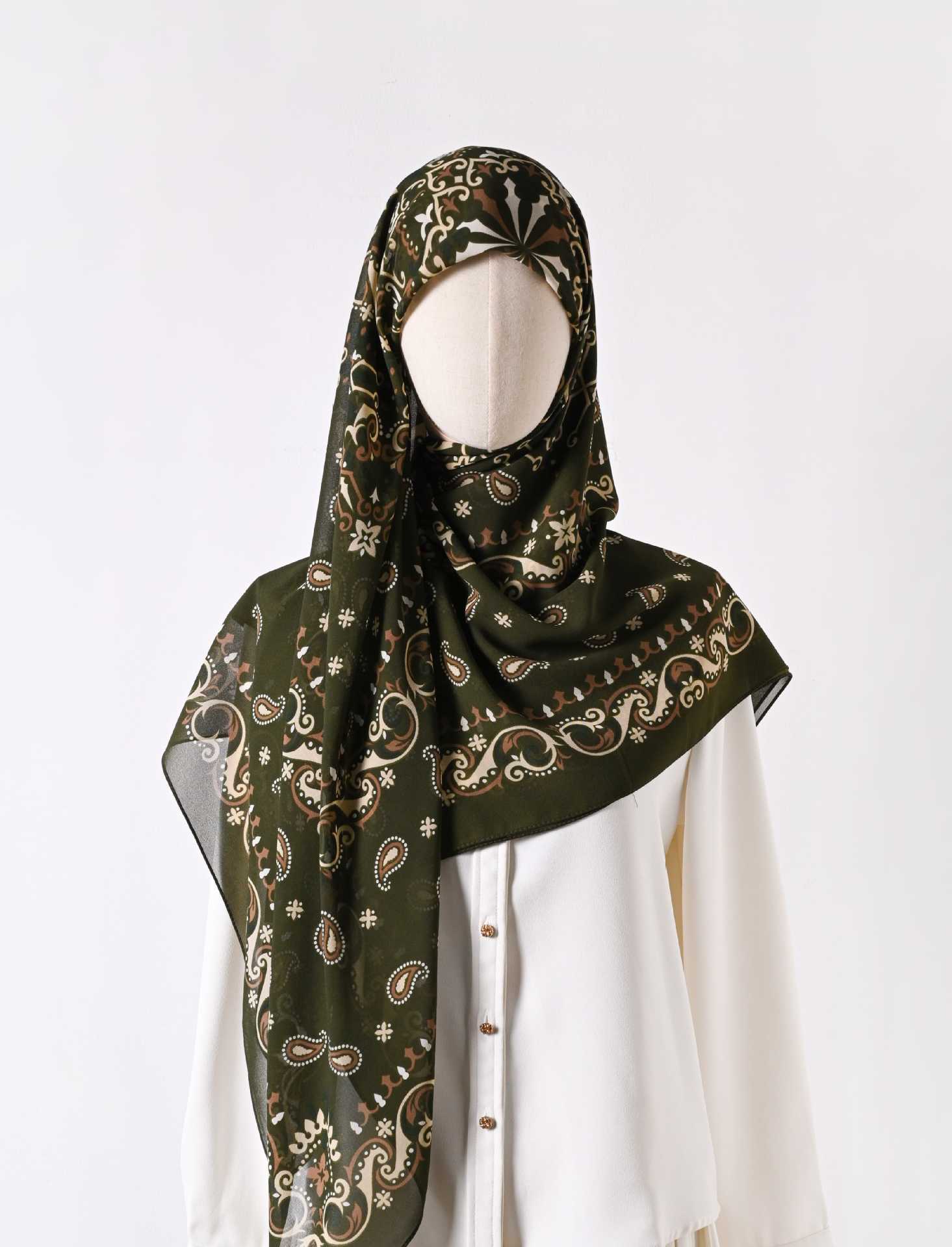 130 crystal chiffon 01 130*130cm Chiffon Scarf Silk Printed Sunscreen Scarf