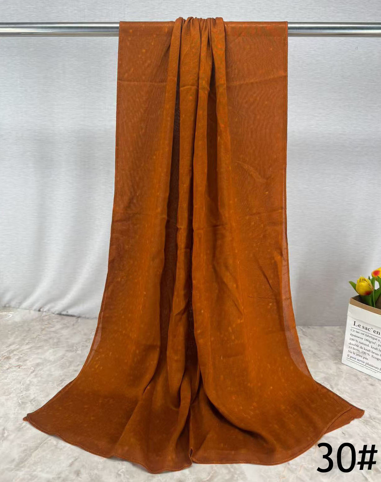 HY013 Printed modal Muslim hijab single stitch