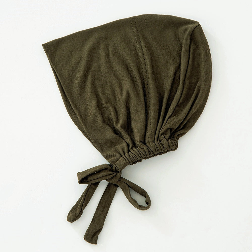 WJA351 Modal elastic adjustable solid color small hat cap - MinYang Fashion Apparel Accessory Manufacturer