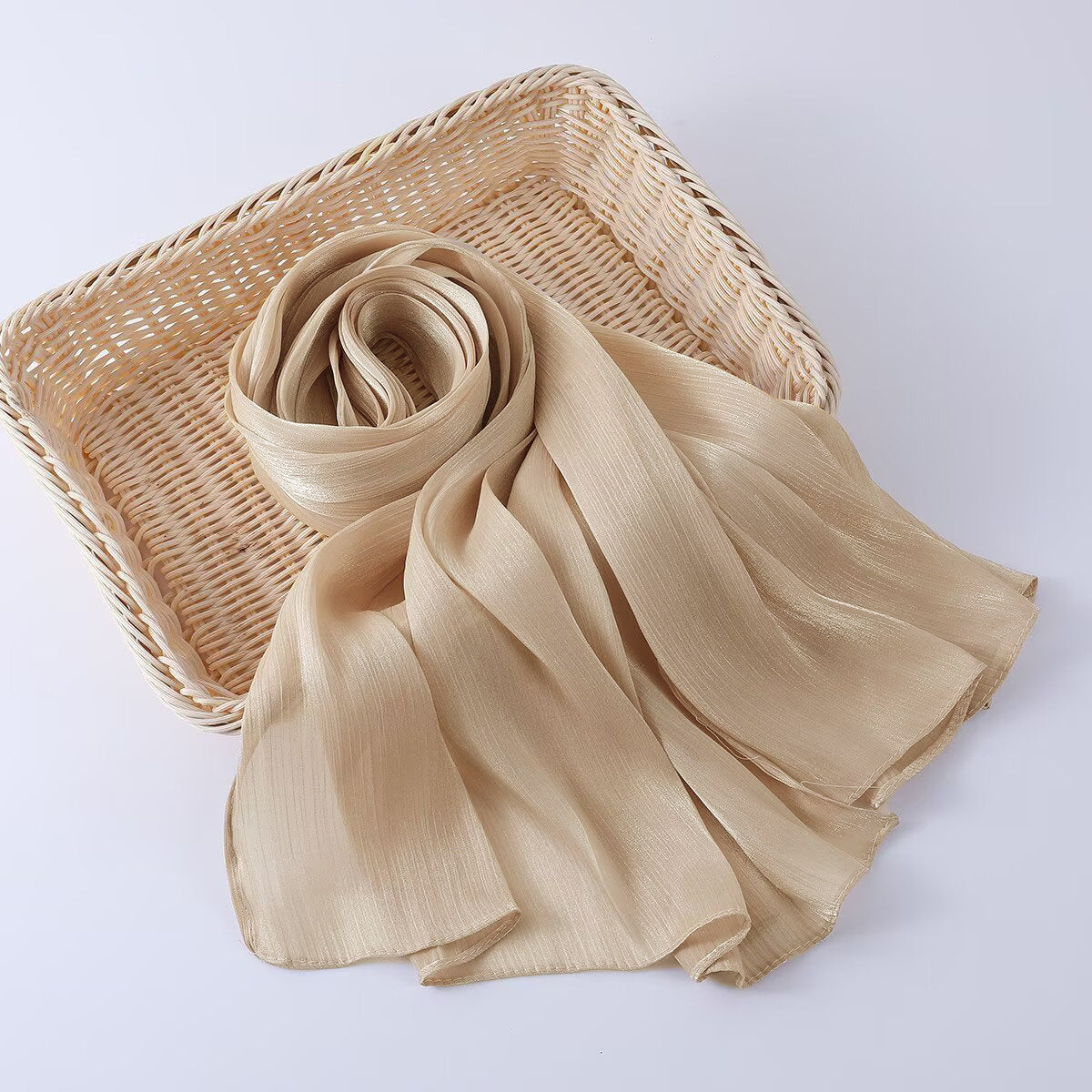 G690 Bright silk fabric breathable cool hijab